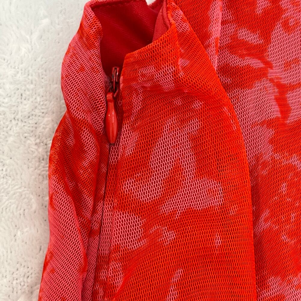 Thakoon Collective Sleeveless Double V Neck Cocktail Midi Dress Red Size 4 - Picture 10 of 16
